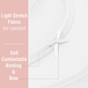 Girls 5pk Cotton Rich White Vests