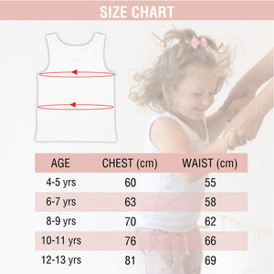 Girls 5pk Cotton Rich White Vests