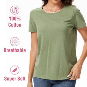 Womens 3pk Cotton T- Shirt