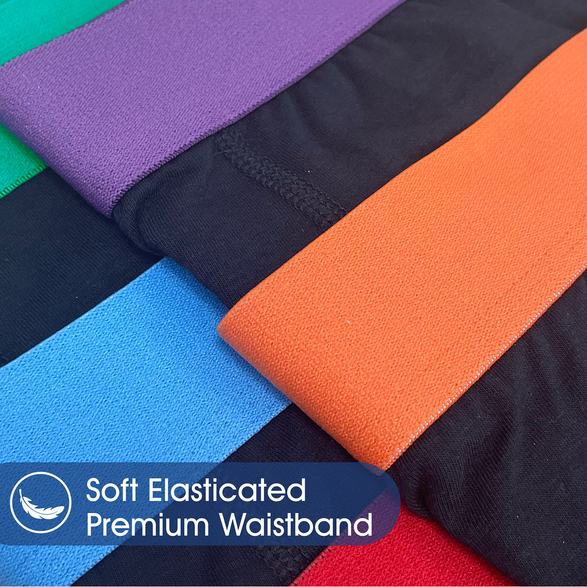 Mens 5pk Soft Stretch Black Boxers