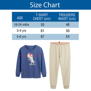 Boys 3pk Cotton Dino Pyjamas