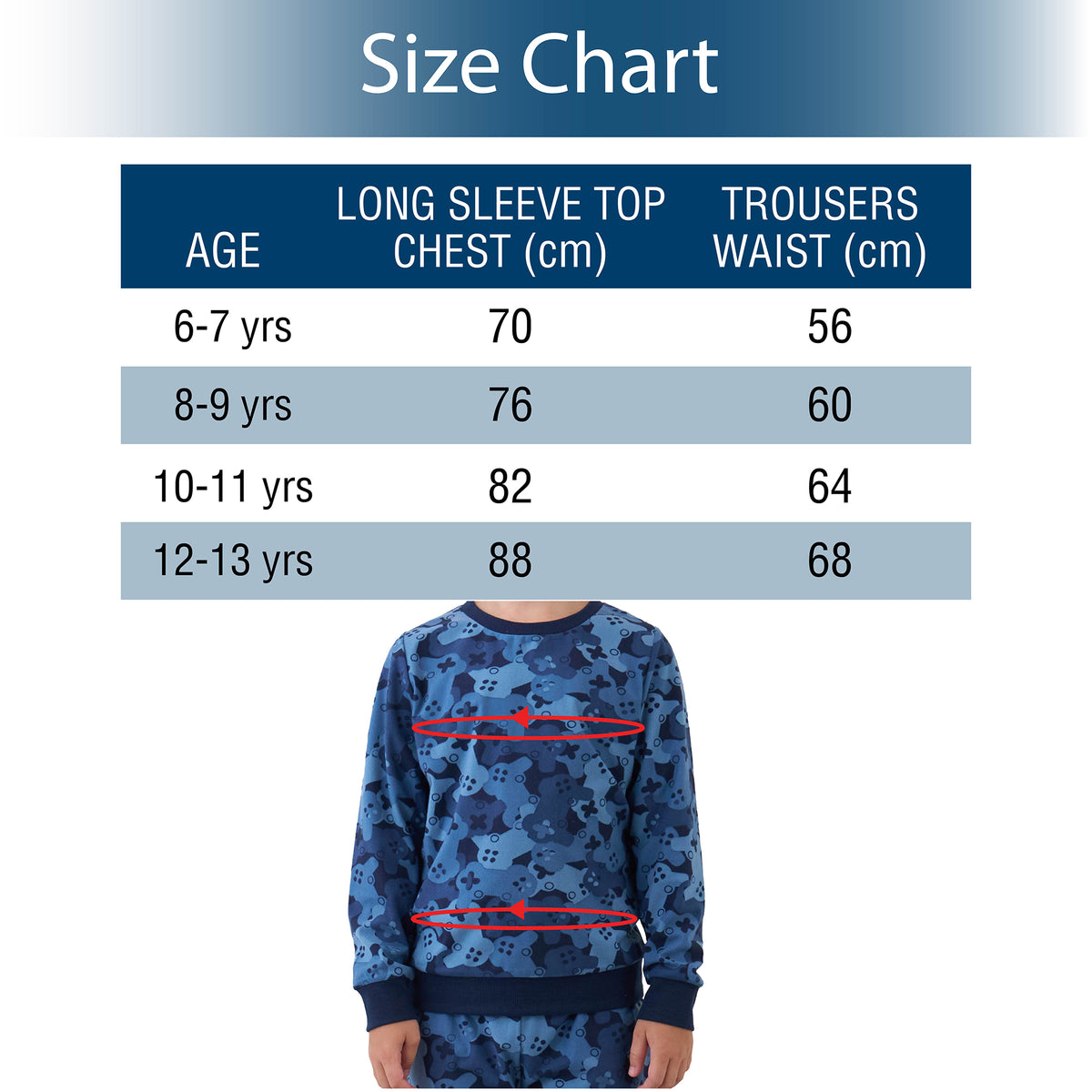 Boys Warm & Cosy Camo Pyjamas