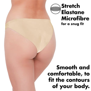 Womens 5pk No VPL Bikini Briefs