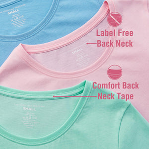Ladies 3 Pack Pastel T- Shirt