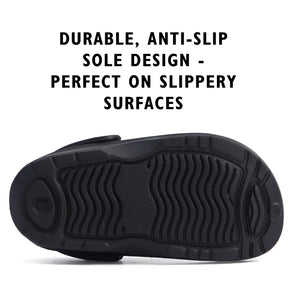 Boys Comfort Black Clogs