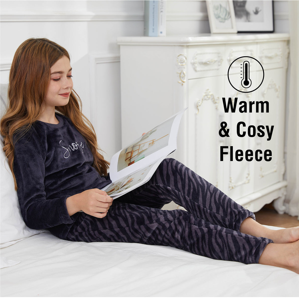 Girls Animal Print Pyjama Set 