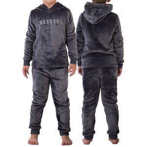 Boys Black Game controller Flannel Fleece Pyjama Set