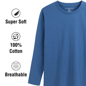 Boys TEW 3 Pack LS T- Shirt navy blue/grey