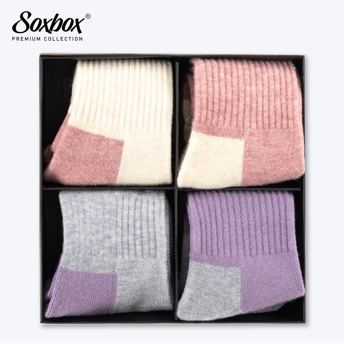 Womens 4 Pack Thermal Socks - Soxbox (Assorted)