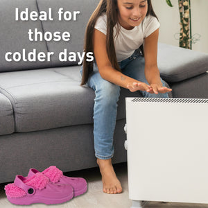 Boys Fleece Lined Clogs Berry