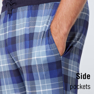 Blue Soft Touch Fleece Lounge Pants