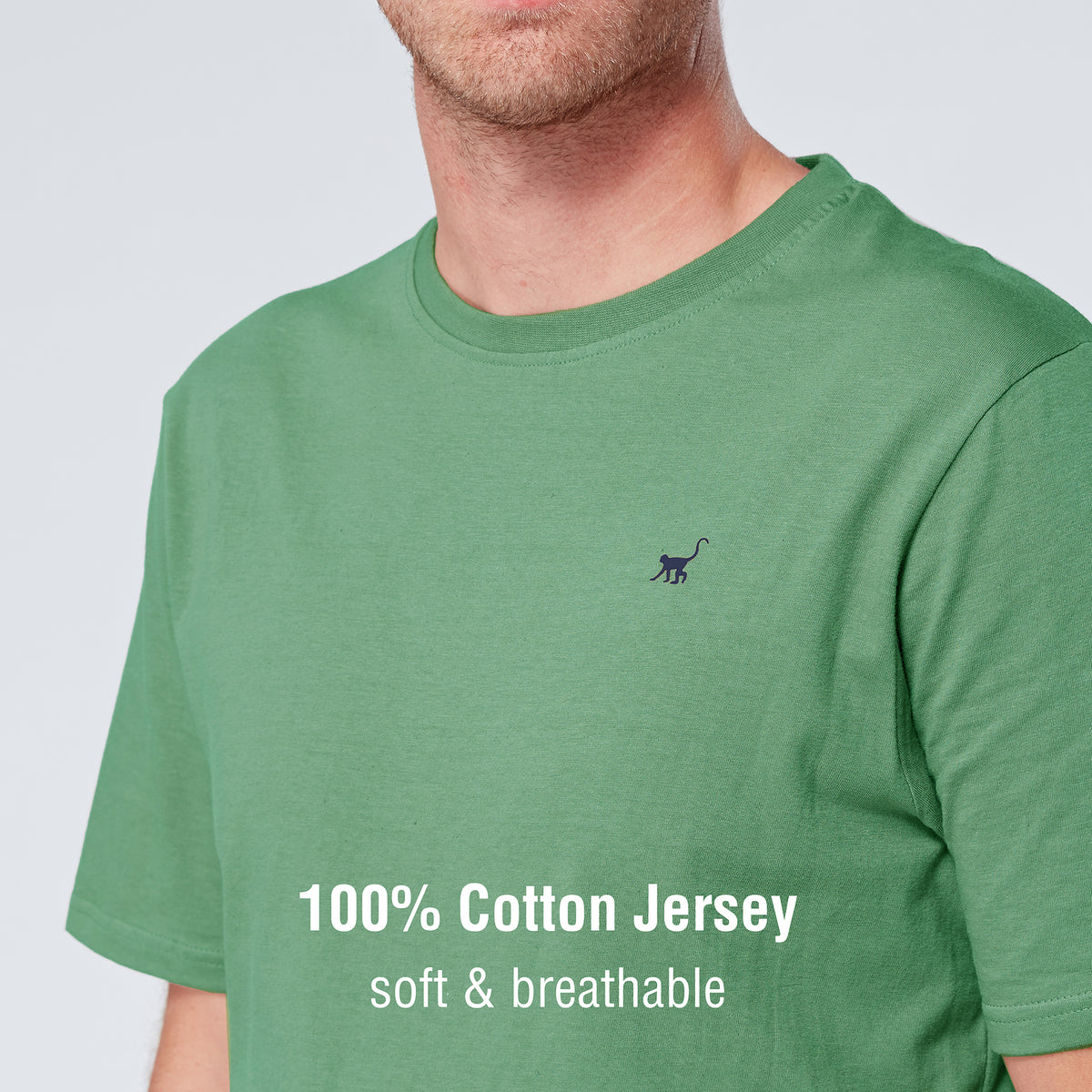 Navy/Sage Shorty Pyjamas Set