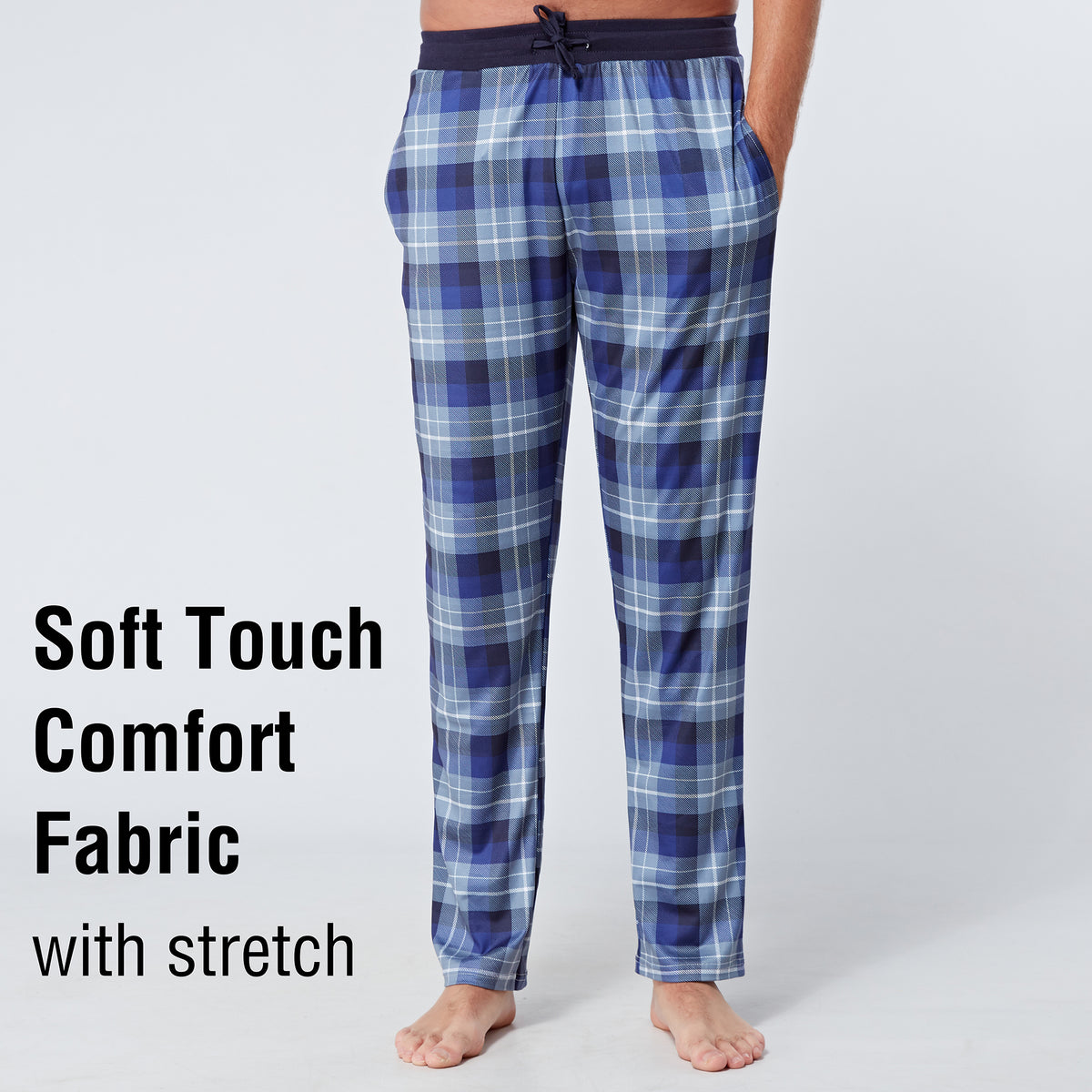 Blue Soft Touch Fleece Lounge Pants