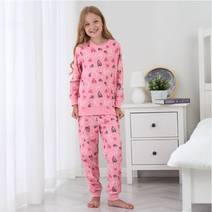 Girls Pink Pyjama Set 