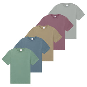 Mens 5 Pack T- Shirt Assorted 2