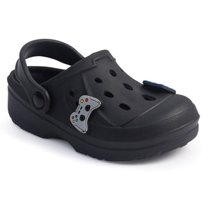 Boys Comfort Black Clogs