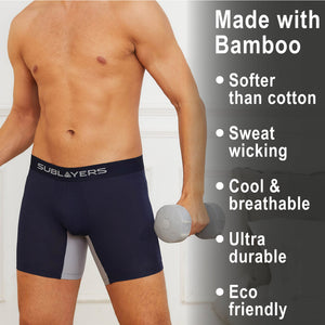 3PK Mens SL Boxer Premium Bamboo Assorted