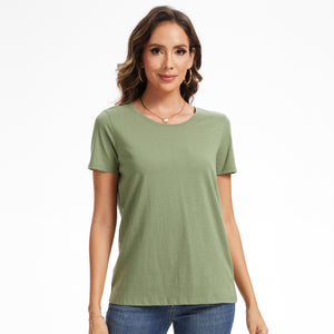 Ladies Khaki Mid 3 Pack T- Shirt