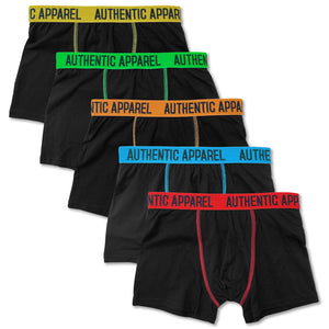 Boys 5 Pack Boxer Black