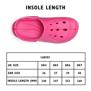 Womens Comfort Lilac Clogs 