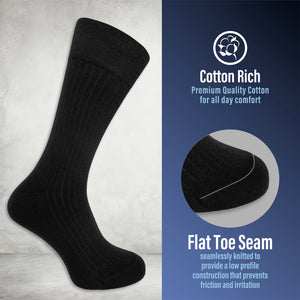 Mens 20pk Ribbed Ankle Socks 