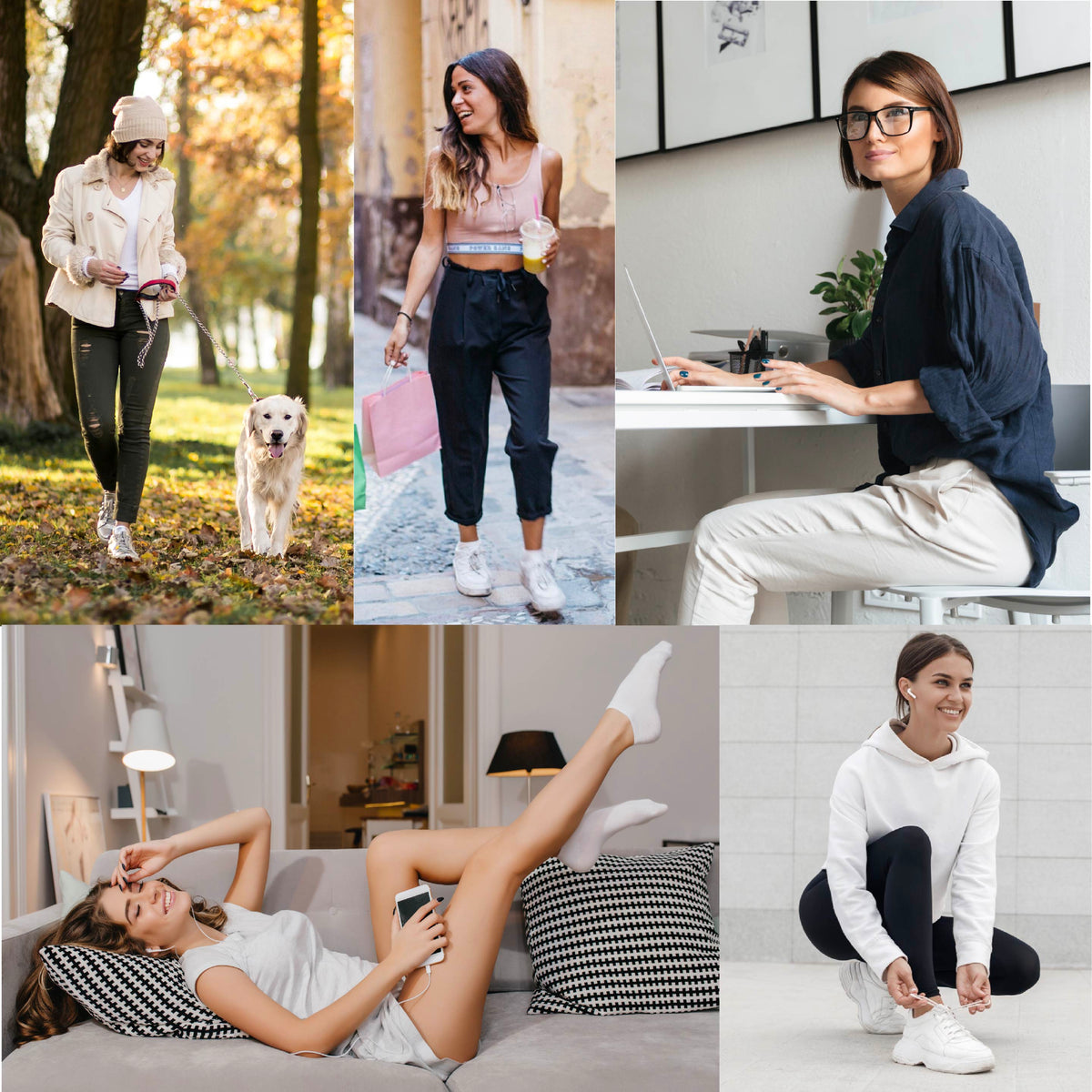 Womens 10 Pack Trainer Liner Socks (Butteryfly/Floral)