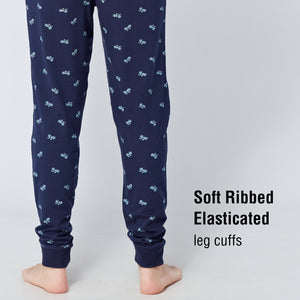 Mens Bike Design Long Pyjamas 