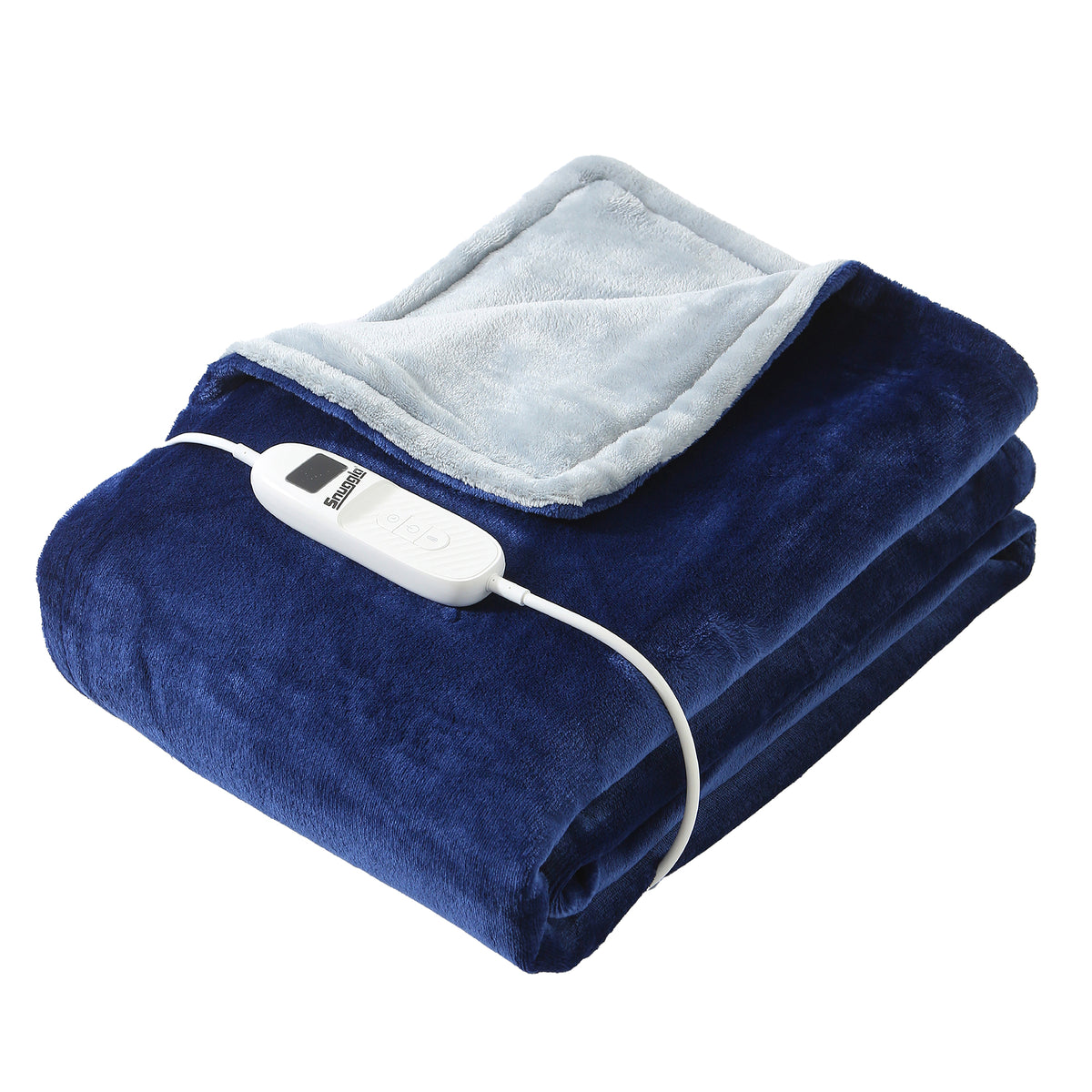 Luxurious Choloate Brown Fleece Heated Electric Throw