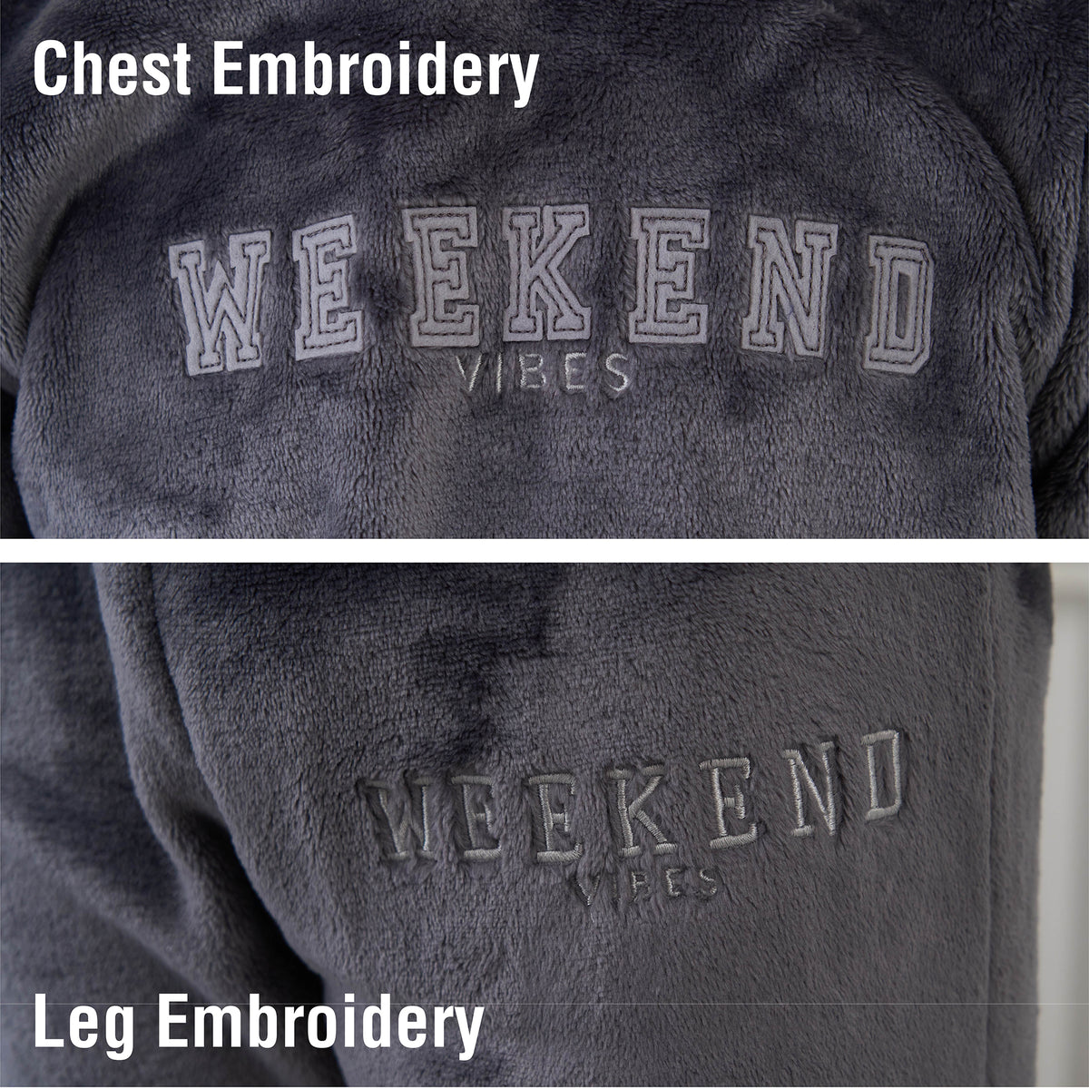 Boys Light Grey Flannel Fleece Pyjama Set