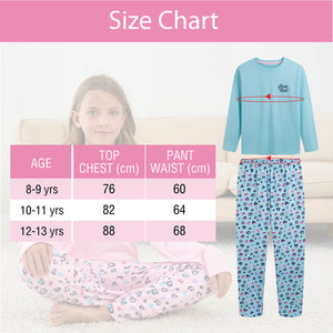 Girls 3PK Heart LS Long Pyjamas Older