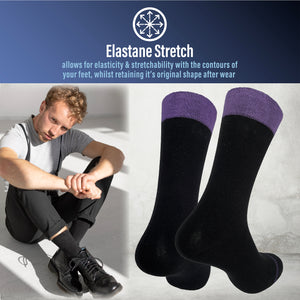 Mens 20pk Coloured Top Socks 