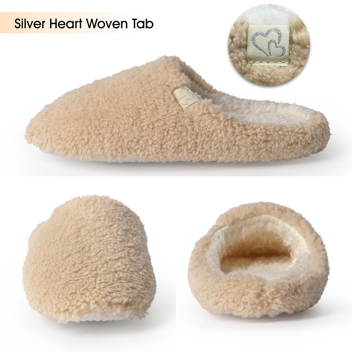 Womens Indoor Slippers Beige