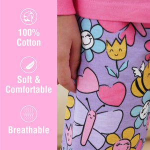 Girls 3PK Bee LS Long Pyjamas - Younger
