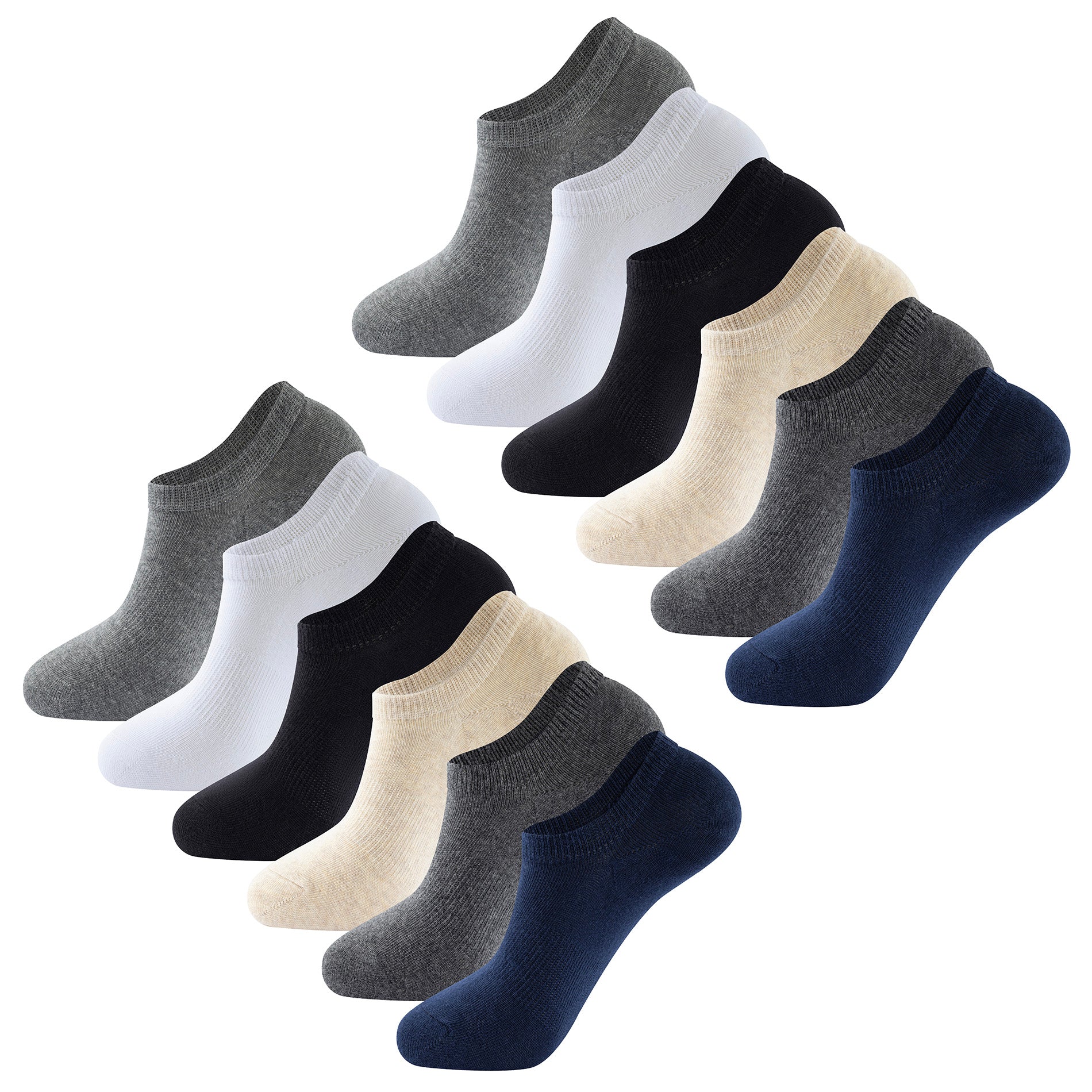 Permacool Summer Cooling Breathable Low Cut Trainer Socks – 3 Pairs, Men’s Casual