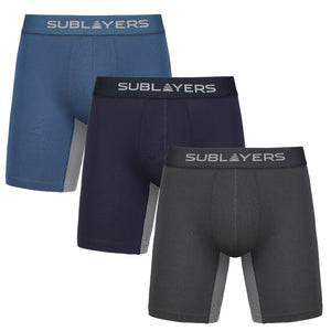 3PK Mens SL Boxer Premium Bamboo Assorted