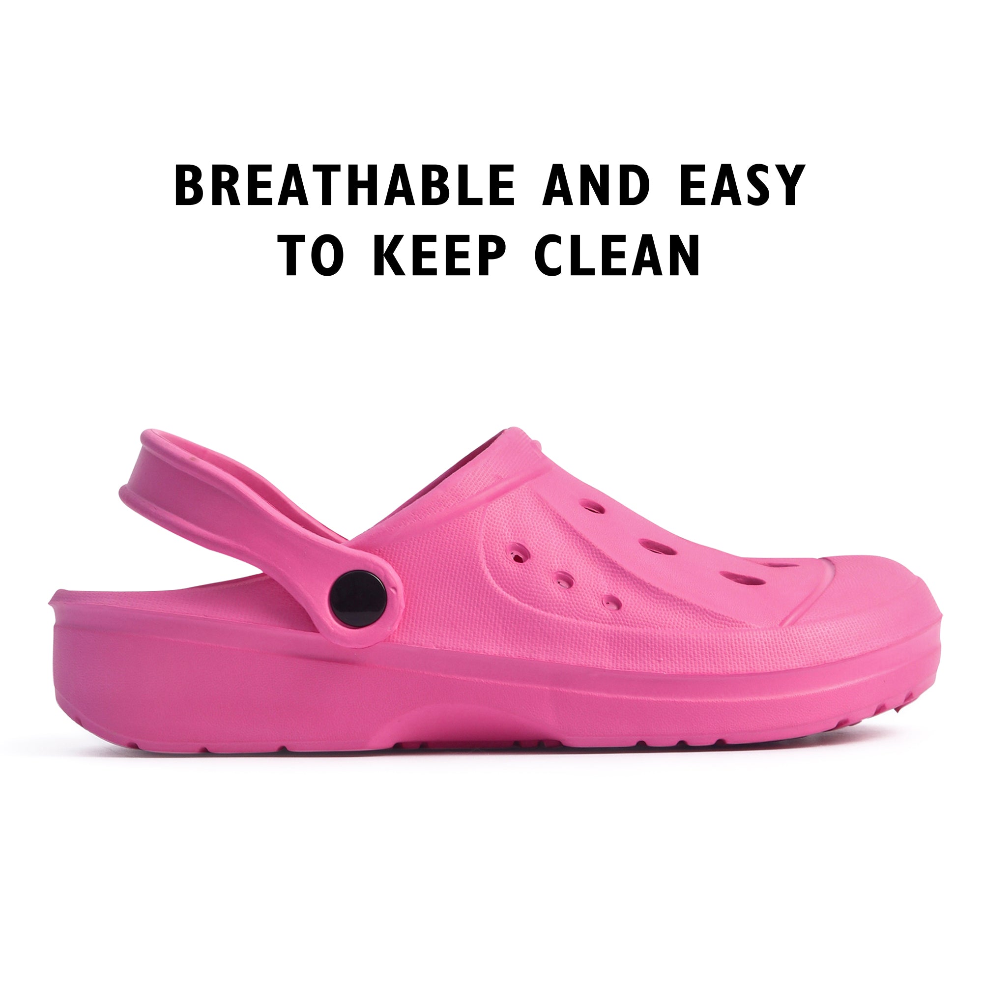 Womens Hot Pink Clogs TheEssentialsWardrobe