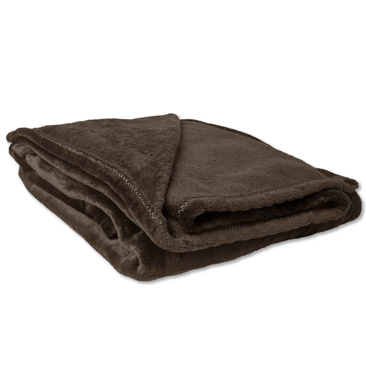 Flannel Fleece Blanket Brown
