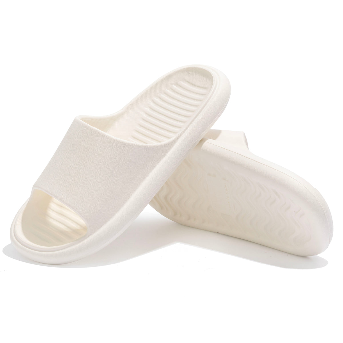 Ladies Anti-Slip Adult Sliders Cream