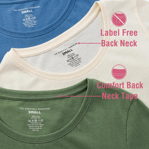 Ladies Khaki Mid 3 Pack T- Shirt