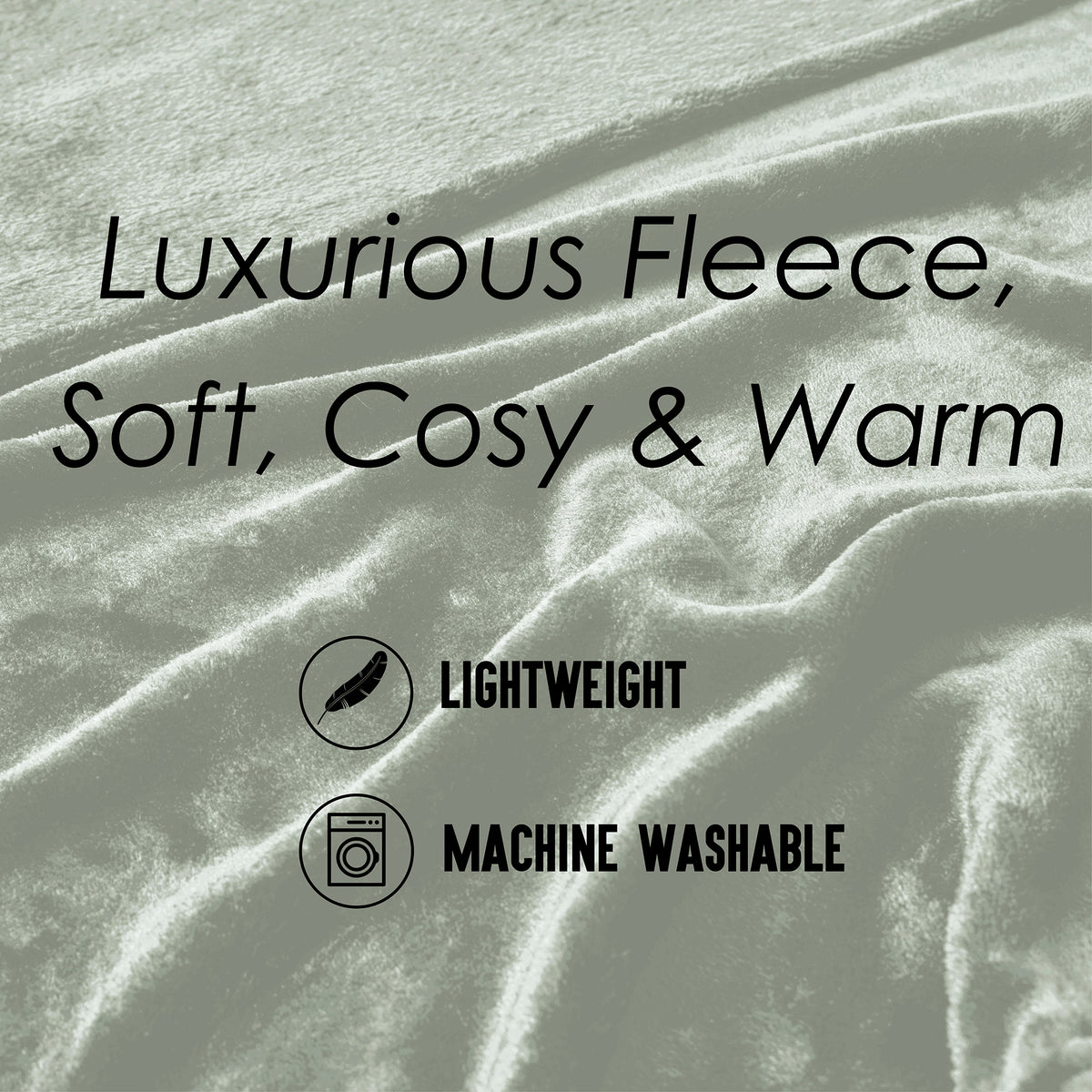 Flannel Fleece Blanket Light Grey