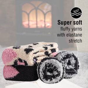 3PK Girls Cosy Lounge Socks Animal