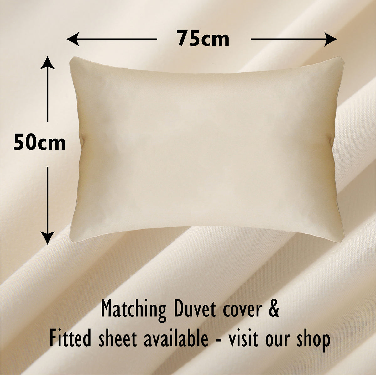 Beige 4pk Pillowcase - Microfibre