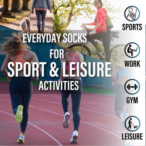 Womens 12pk Half Terry Black Trainer Socks 