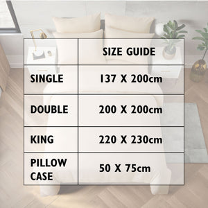 Beige Duvet Cover Set - Microfibre