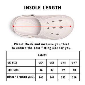 Womens Comfort Lilac Clogs 