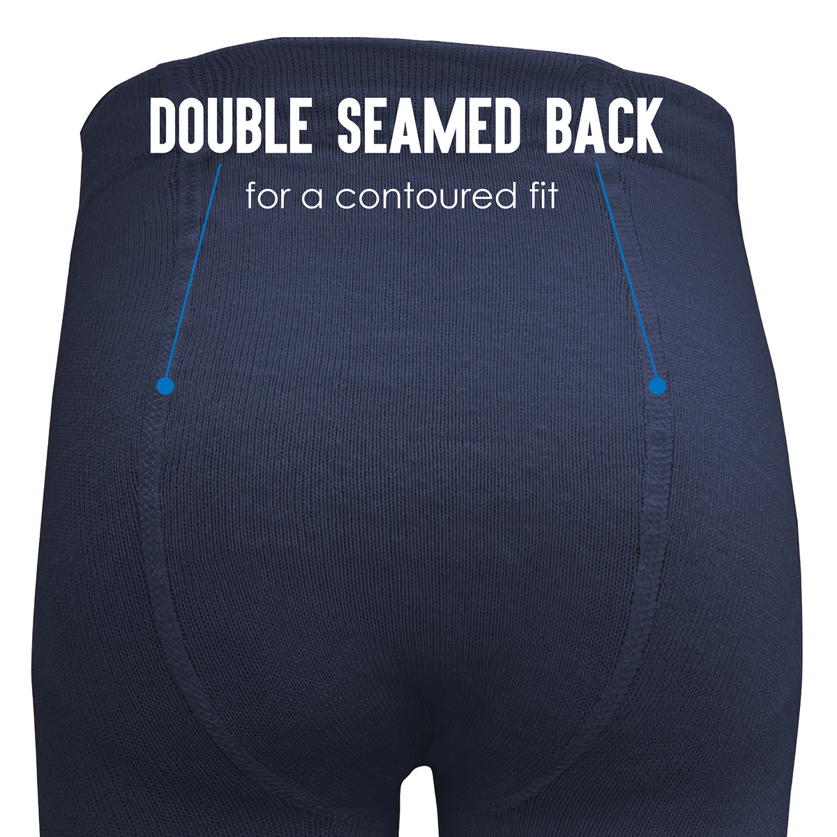 Girls 3 Pack Solid Tights (Navy)
