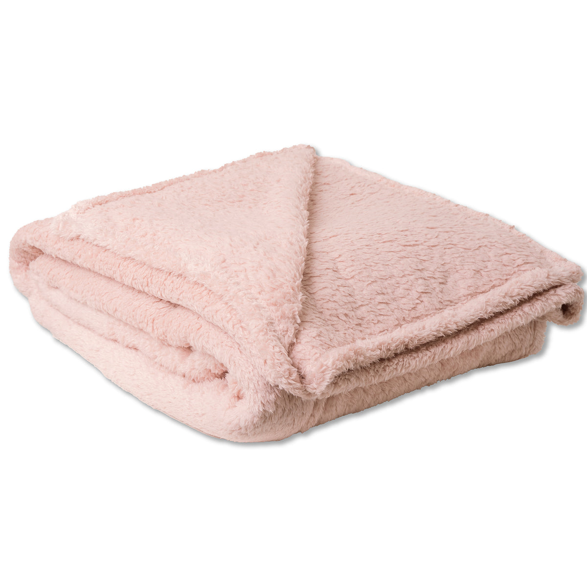 Teddy Fleece Blanket Pink