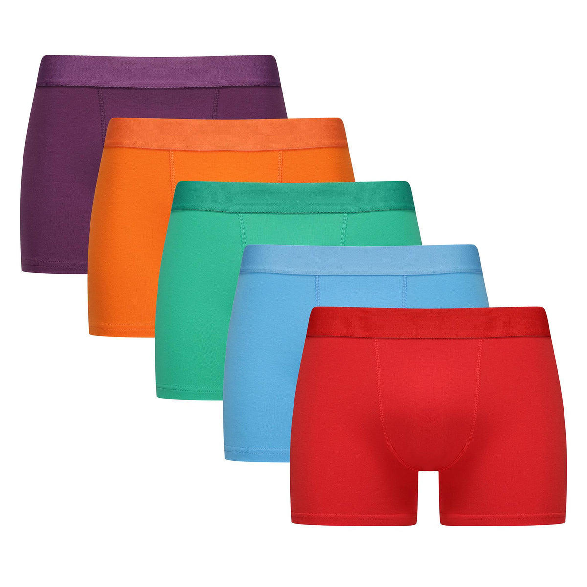 Mens Bright 5 pk TC Trunks