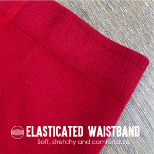 Girls 2 PK Red Solid Tights 