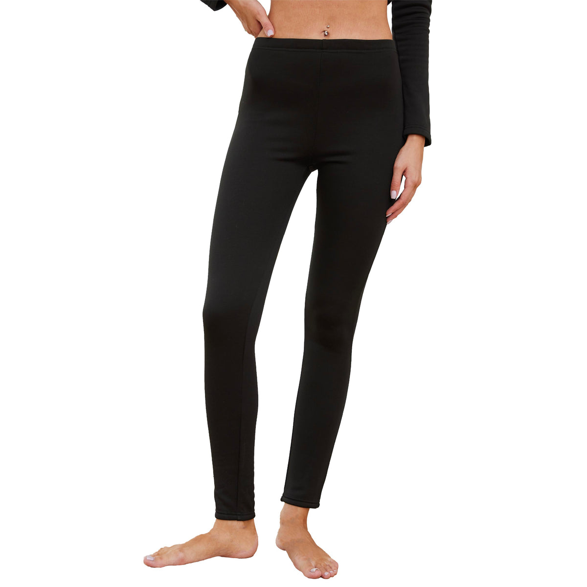 Womens 1 Pack Long Jane (Black)